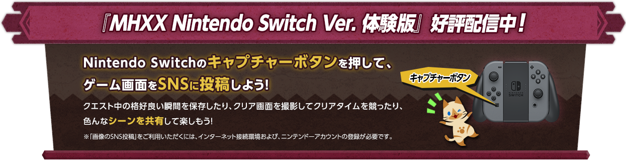 モンスターハンター ダブルクロス Nintendo Switch Ver 公式webマニュアル
