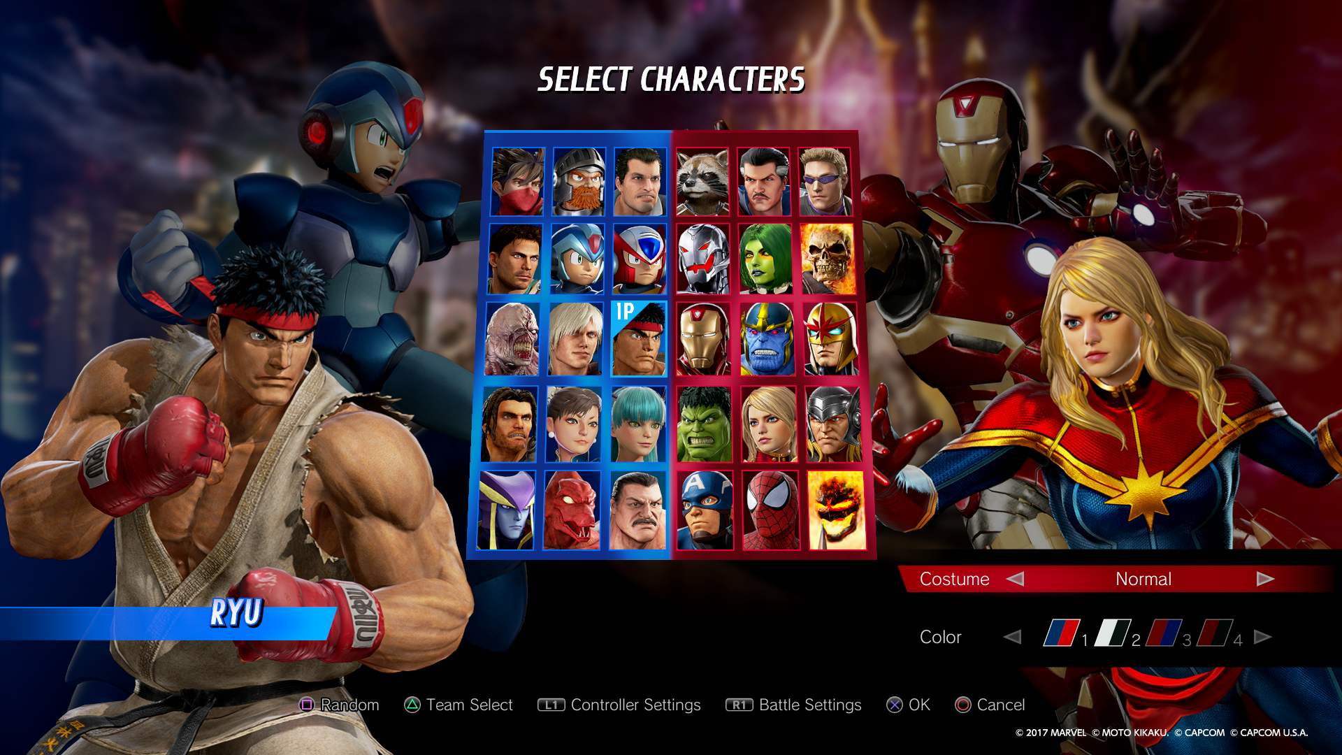 Los superhéroes de Marvel vs Capcom | El roster base