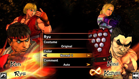 Street Fighter X Tekken: Character Select. 