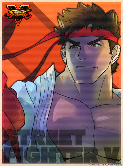 Ryu from Street Fighter V, drawn by SadeceKAAN