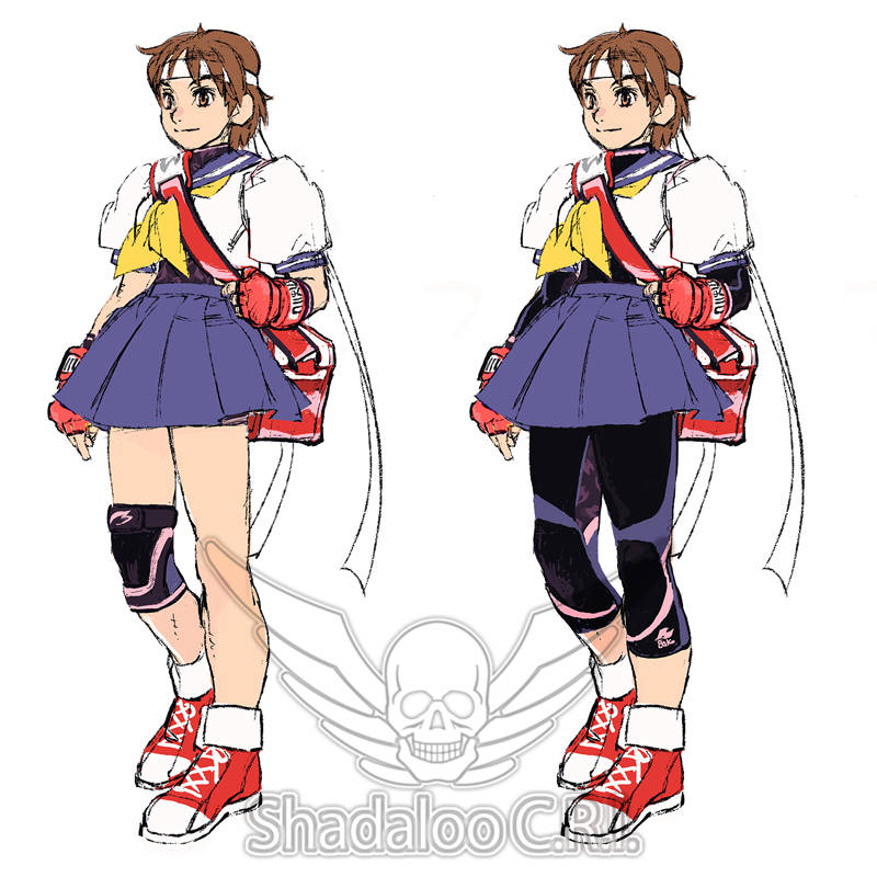 Early Development Ideas Sakura Concept Rejected Art Activity Reports Capcom Shadaloo C R I