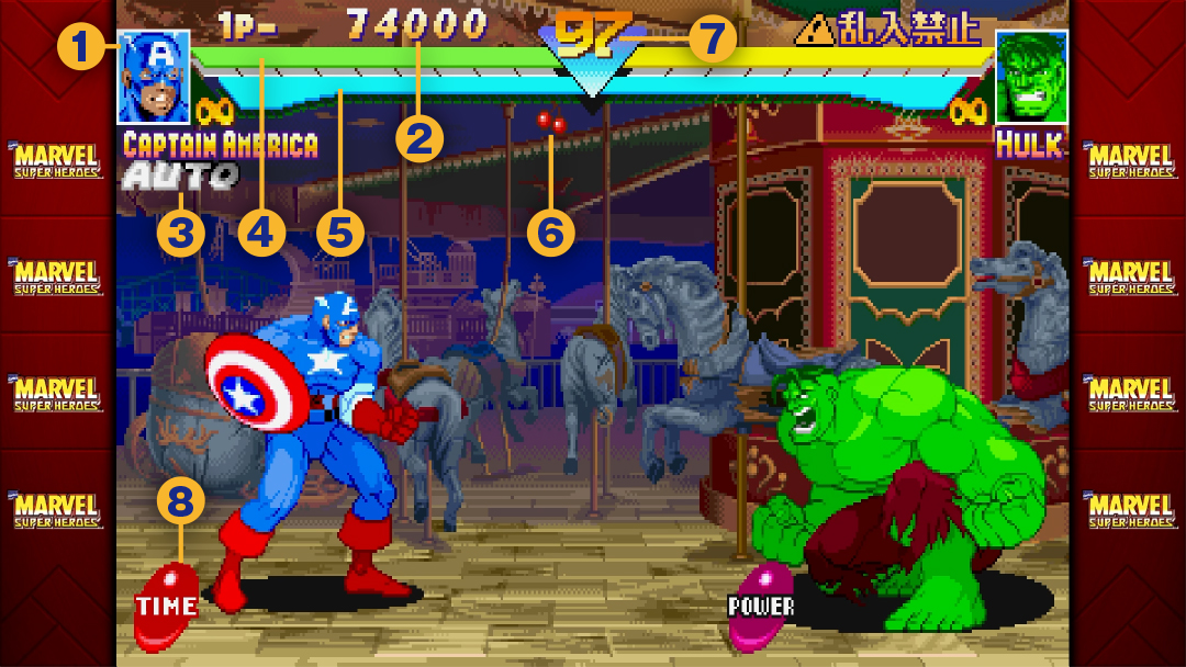 MARVEL SUPER HEROES|MARVEL VS. CAPCOM:Fighting Collection Arcade
