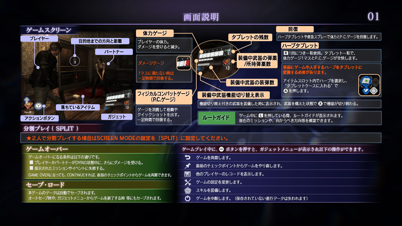BIOHAZARD 6 公式WEBマニュアル