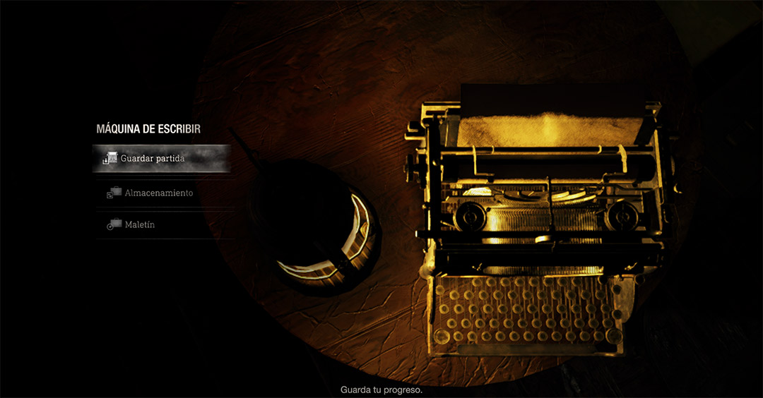 Máquinas de escribir  Resident Evil 4 Manual web oficial