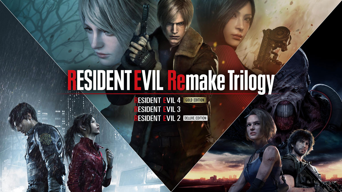 Resident Evil Remake Trilogy, a great value pack that contains three Resident Evil remake titles and additional content, is available now!